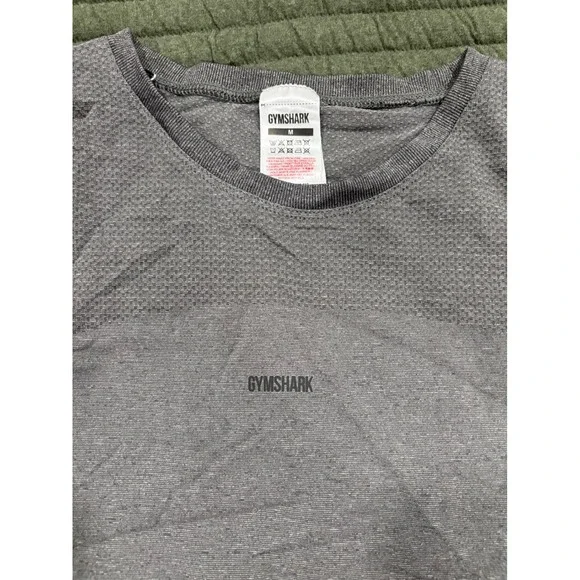 Gymshark Flex Tank Dark Grey Charcoal Size Medium Mesh Lightweight Vest - Picture 2 of 3